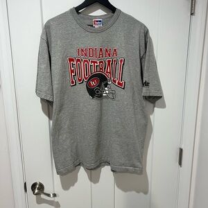 Vintage Taylor Gray Indiana IU Football Tee Size XL